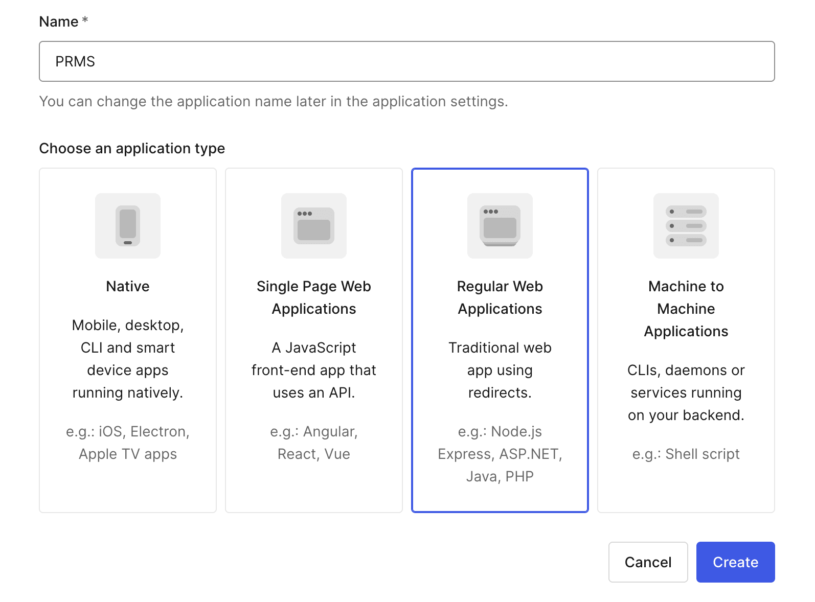 create app
